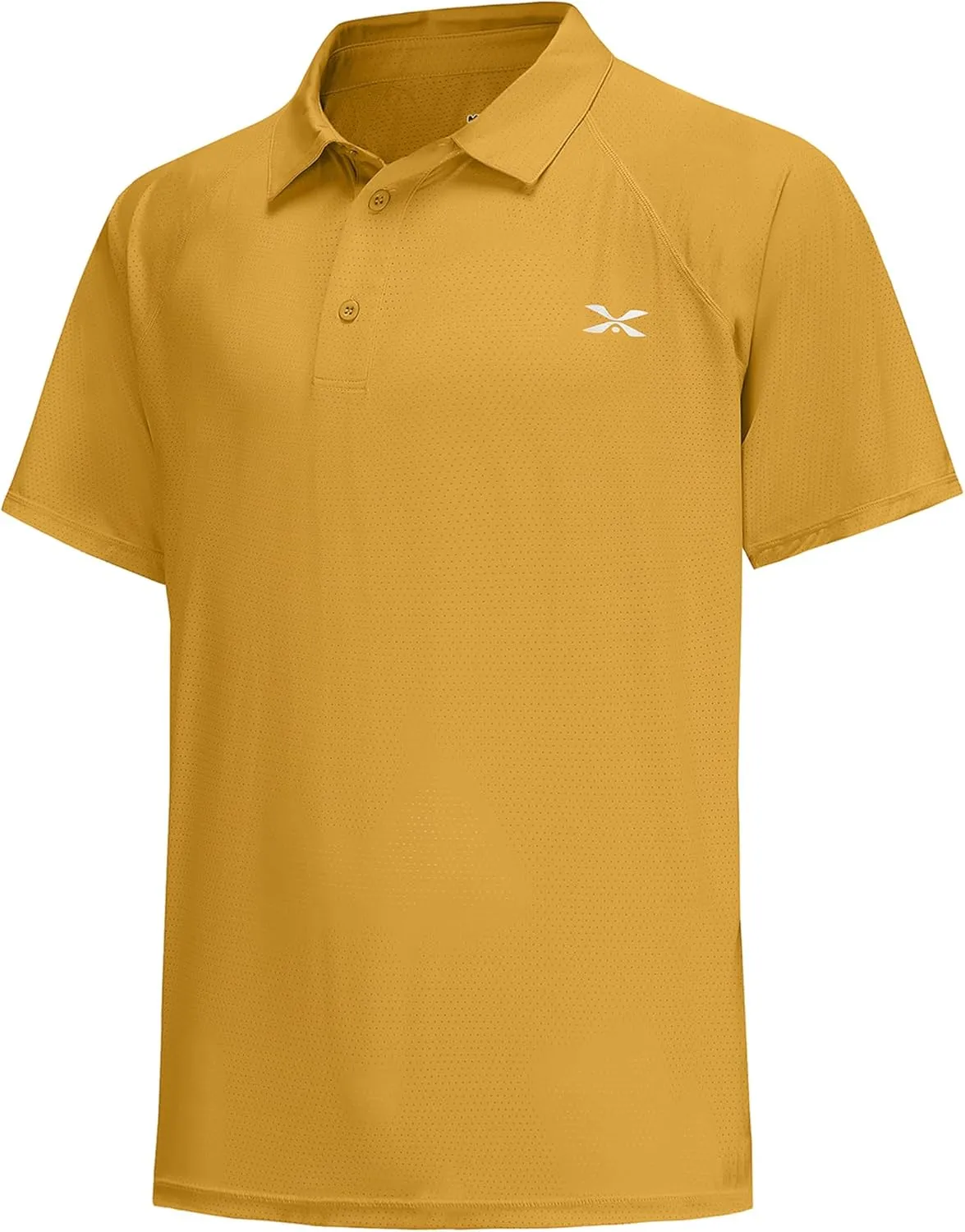 MOHEEN Men's Moisture Wicking Short Sleeve Polo Shirts UPF 50  Lightweight Performance Golf Shirts M-6XL