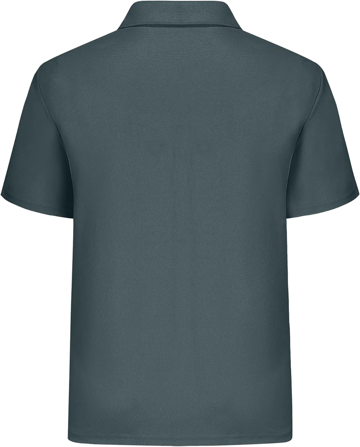 MOHEEN Men's Moisture Wicking Short Sleeve Polo Shirts UPF 50  Lightweight Performance Golf Shirts M-6XL