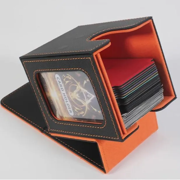 MUNTO - Trading Card Game Deck Box - Black/Grey (100  Cards)