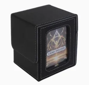 MUNTO - Trading Card Game Deck Box - Black/Grey (100  Cards)