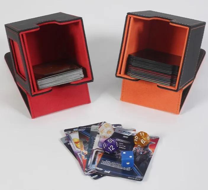 MUNTO - Trading Card Game Deck Box - Black/Grey (100  Cards)