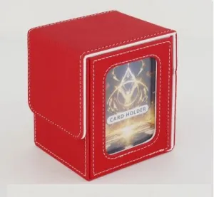 MUNTO - Trading Card Game Deck Box - Red/White (100  Cards)