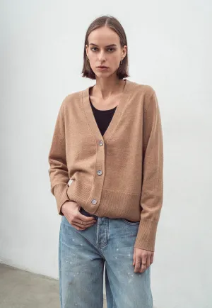 N.09 Cashmere Cardigan - Tan