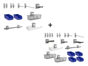 NewAge Garage Cabinets 32-Piece Steel Slatwall Accessory Kit - 51813