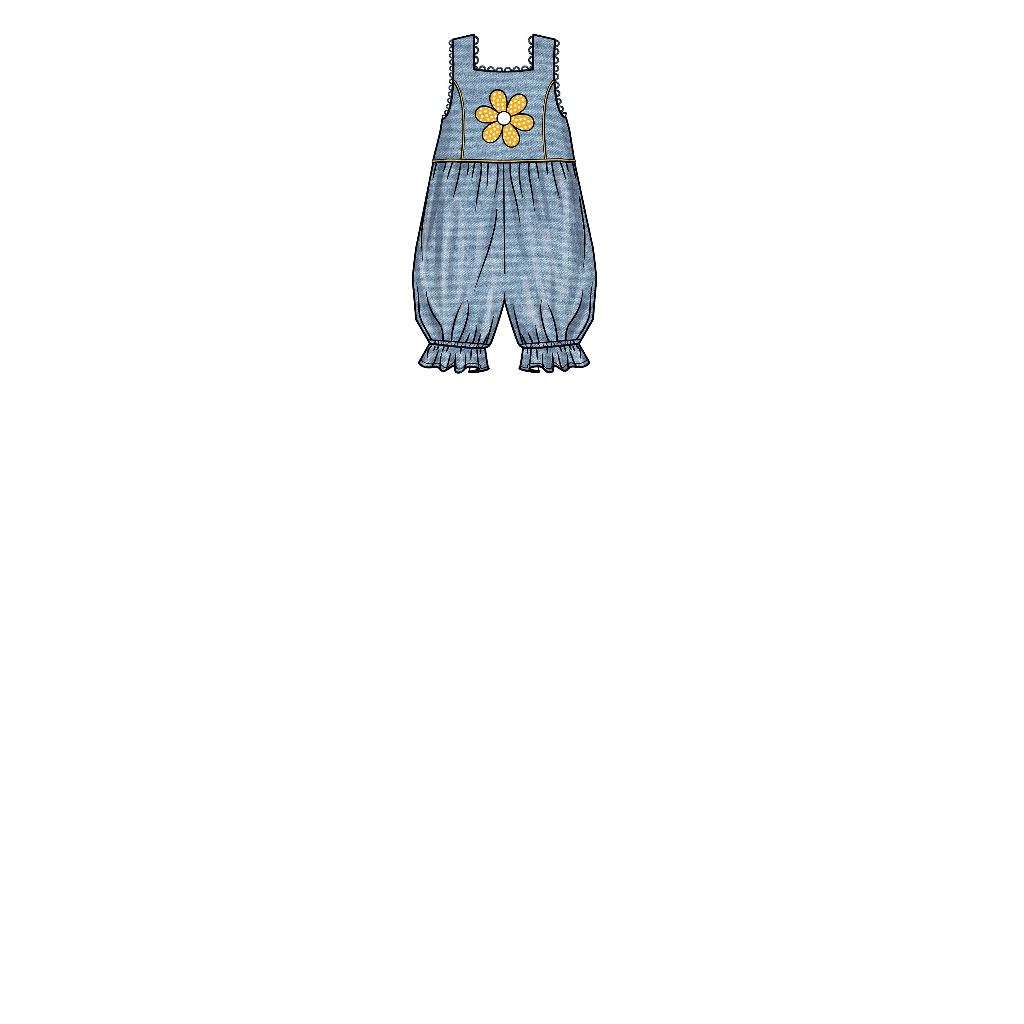 Newlook Pattern 6738 Babies' Rompers and Dress