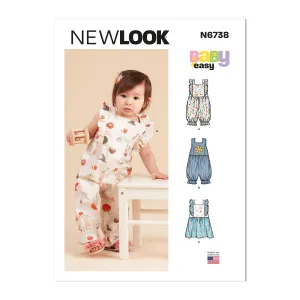 Newlook Pattern 6738 Babies' Rompers and Dress