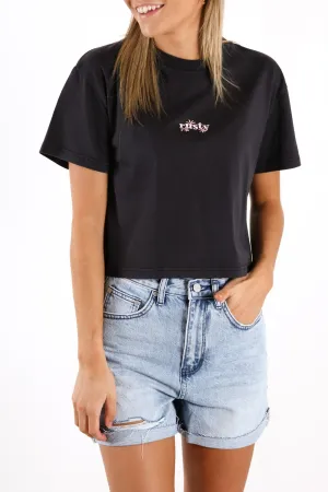 Odyssey Crop Tee Black