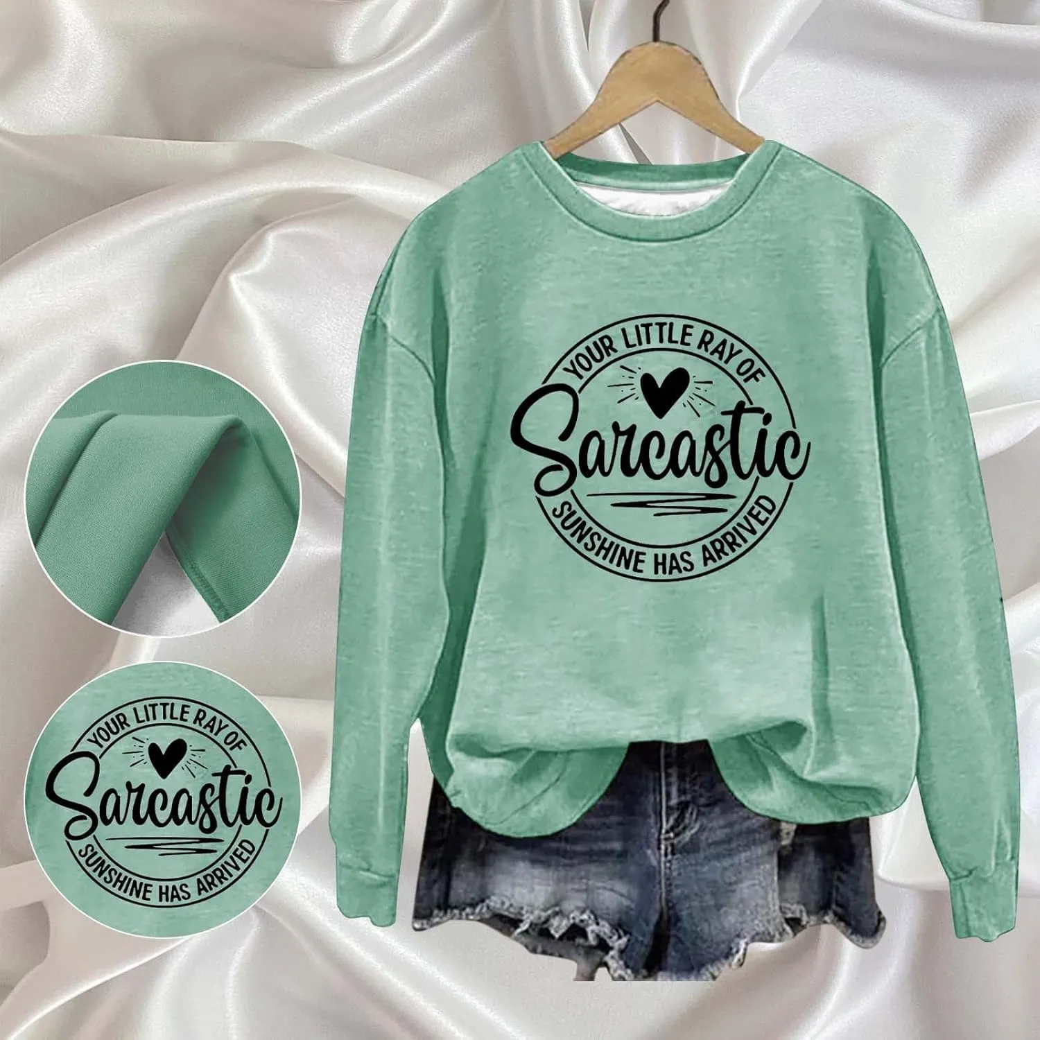Oversized Sweatshirt for Women Trendy Alphabet Print Crew Neck T Shirts Loose Fit Long Sleeve Pullover Shirts
