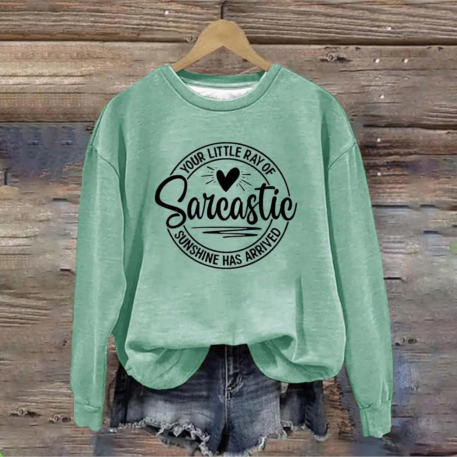 Oversized Sweatshirt for Women Trendy Alphabet Print Crew Neck T Shirts Loose Fit Long Sleeve Pullover Shirts