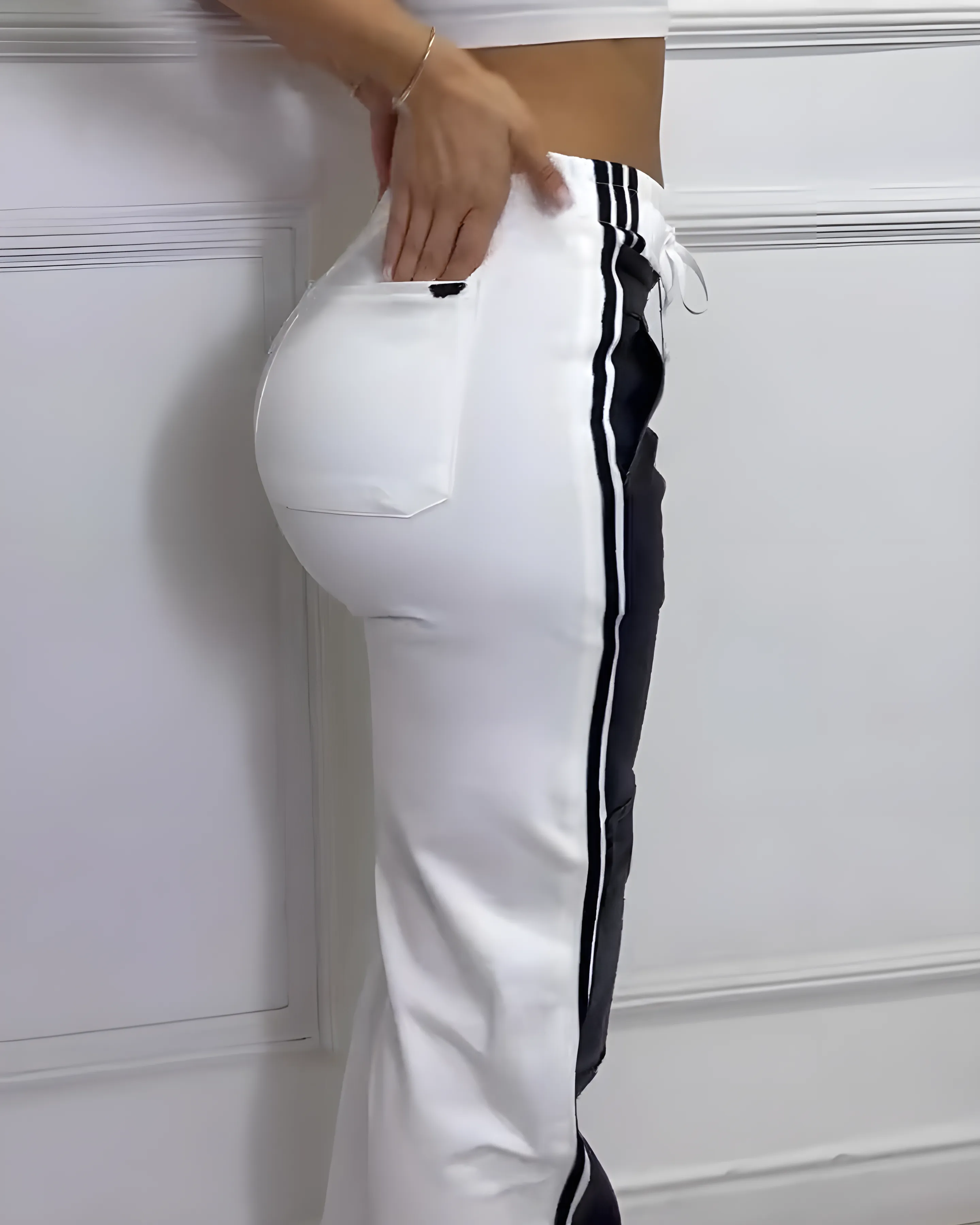 Paneled Casual Pants