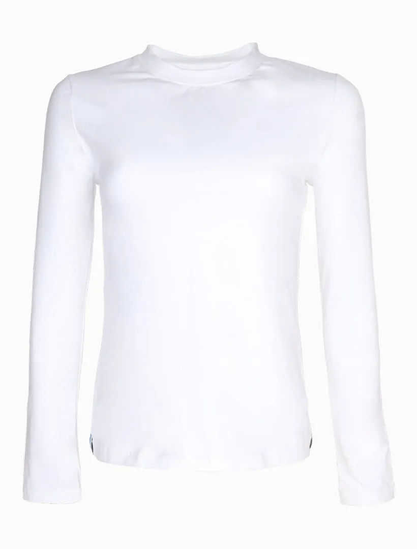 Paris Long Sleeve Classic Tee White