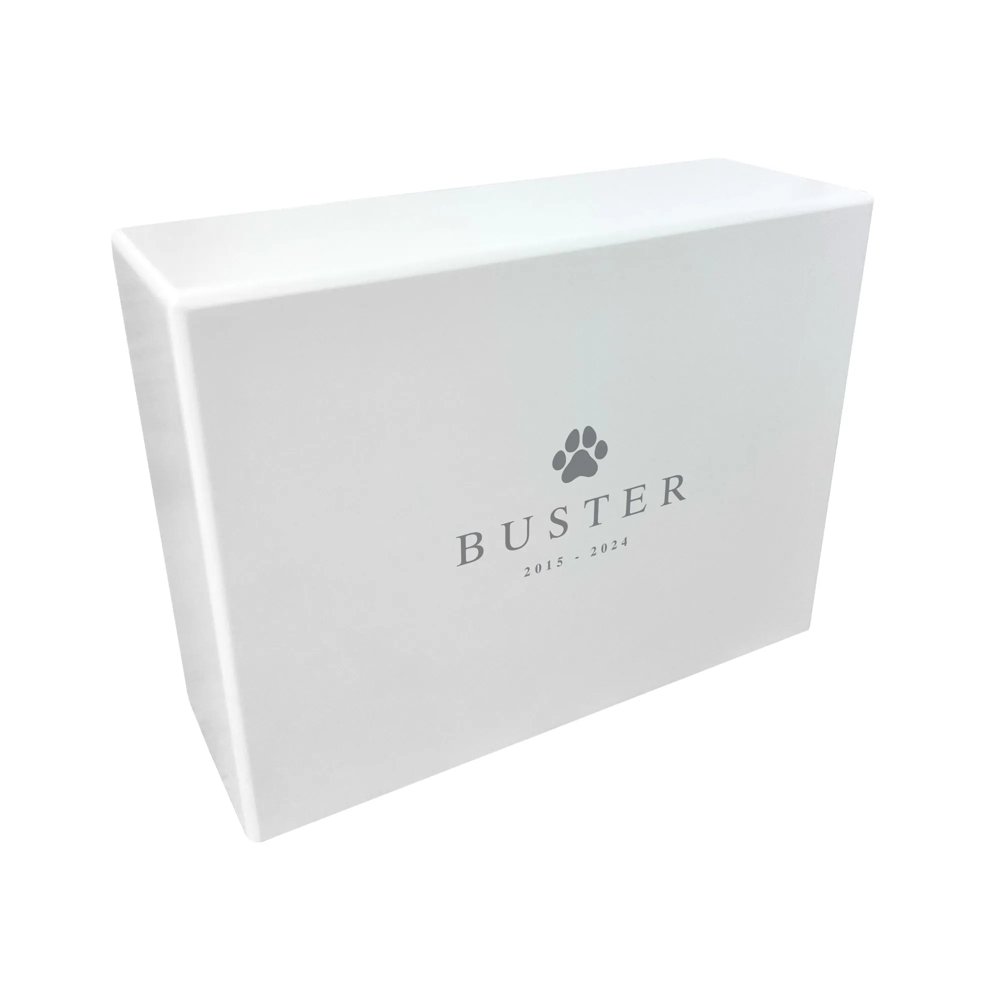 Personalised Contemporary Paw Print Cremation Urn For Pets Ashes | 1.09 Litres