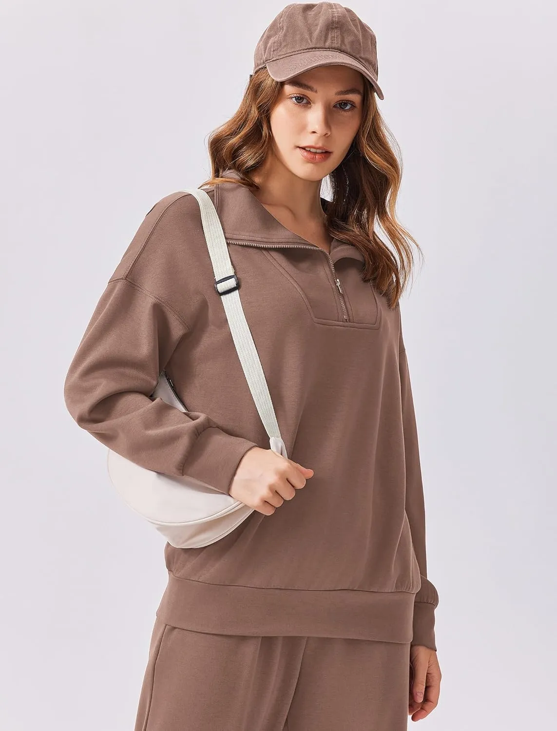 PINSPARK 2 Piece Sets for Women 2025 Fall Outfits Sweatsuit Oversized Sweatshirt Wide Leg Sweatpants Matching Set Tracksuit