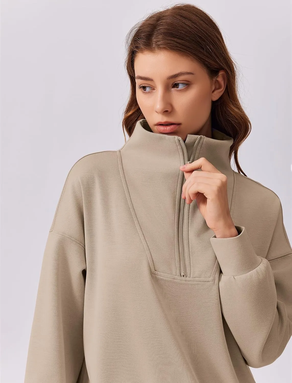 PINSPARK 2 Piece Sets for Women 2025 Fall Outfits Sweatsuit Oversized Sweatshirt Wide Leg Sweatpants Matching Set Tracksuit