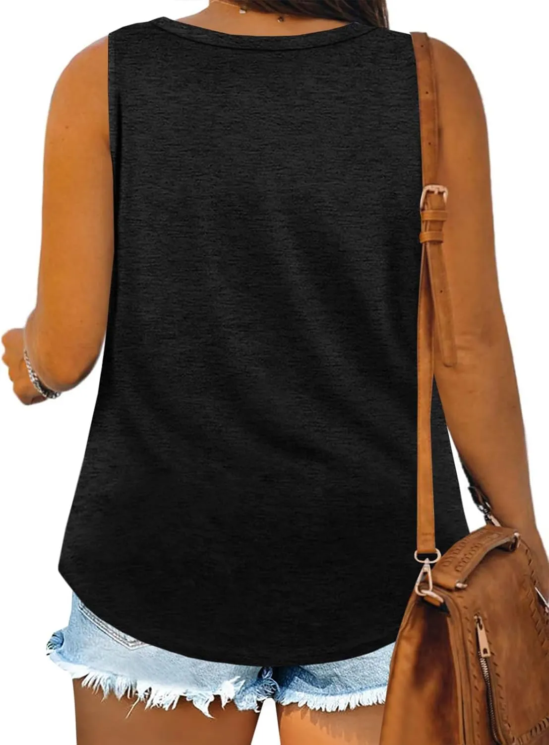 Plus Size Tank Tops for Women Summer Sleeveless Scoop Neck T-Shirts Tops Casual Tees Tunics Shirts