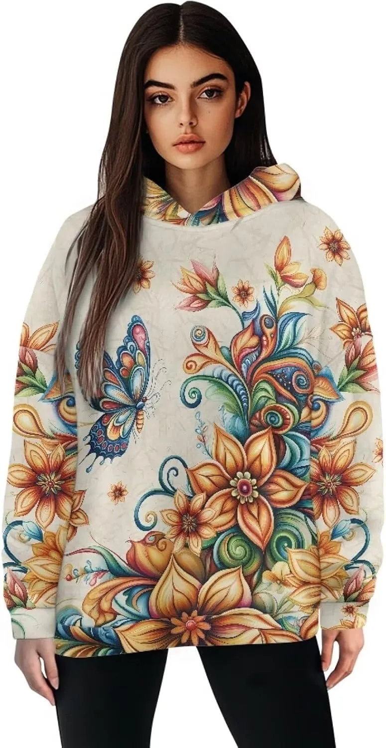 Poceacles Womens Fleece Hoodies Oversized Sweatshirts Long Sleeve Pullover Tops Gym Tops Fall Outfits Plus