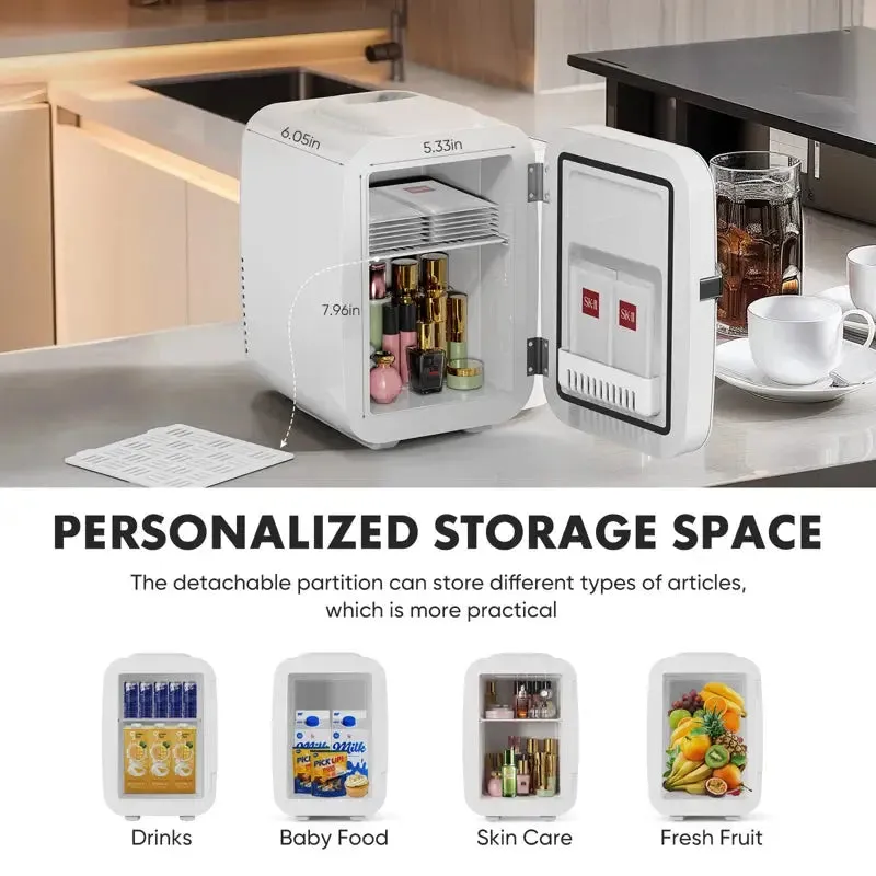 Portable Mini Fridge Travel Thermoelectric 4 Liter Cooler and Warmer