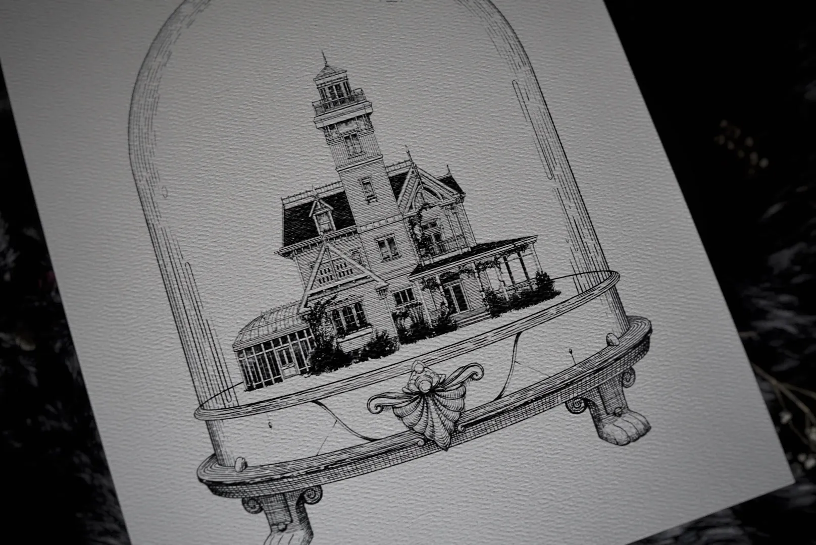 Practical Magic House: Houses of Horror | Art Print