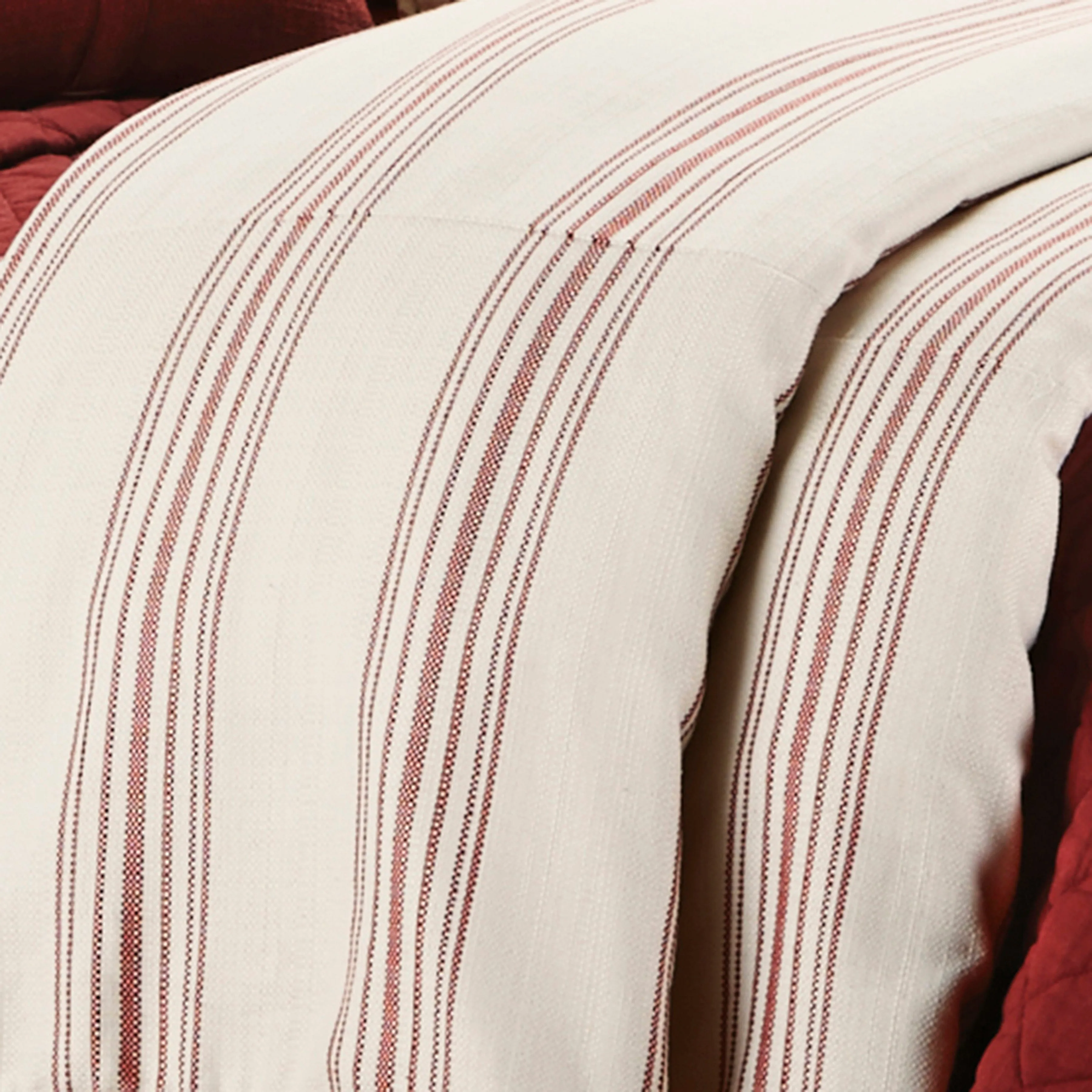 Prescott Duvet Cover, Red, Super Queen