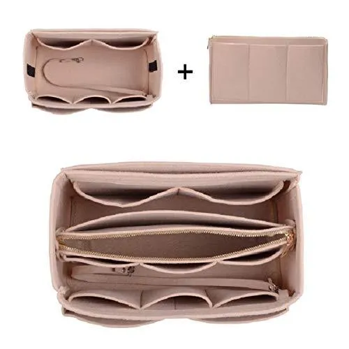 Purse Organizer, Bag Organizer with Metal Zipper