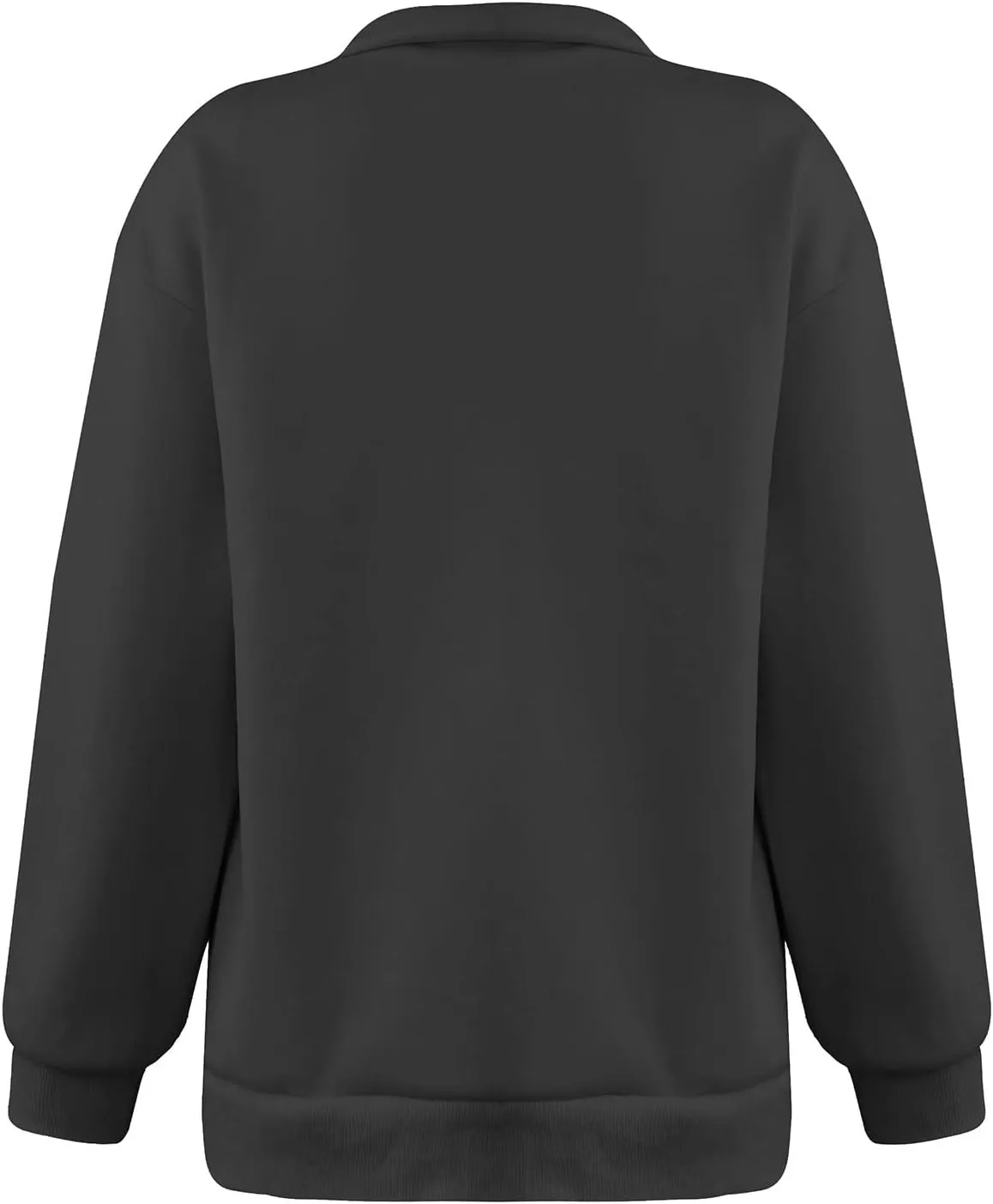 Quarter Zip Pullover for Women Fall Drop Shoulder Sweaters Casual Sweatshirt Half Zip Blouses Long Sleeve Y2k Clothes