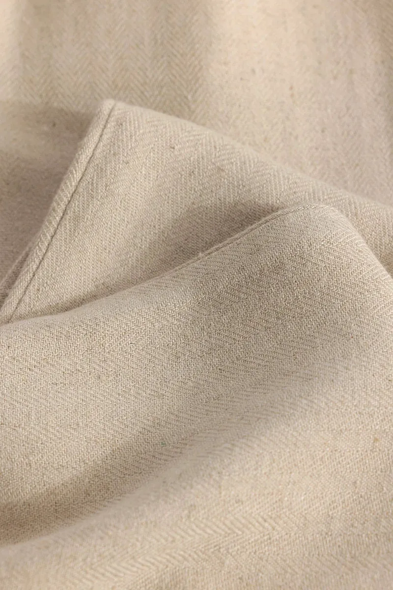 Ragna Nude Plain Relaxed Fit Trousers