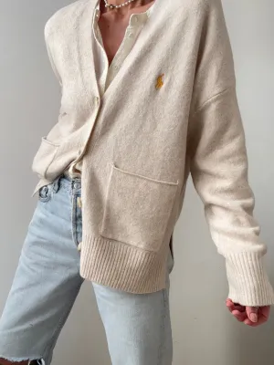 Ralph Lauren Soft Knit Cardigan Oatmeal