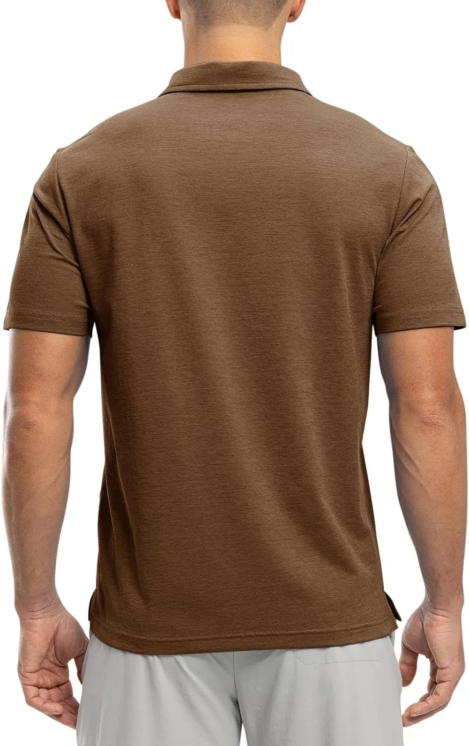Rdruko Men's Polo Shirts Short Sleeve Dry Fit Golf Shirt with Pocket Collared Tee Shirts Athletic Casual