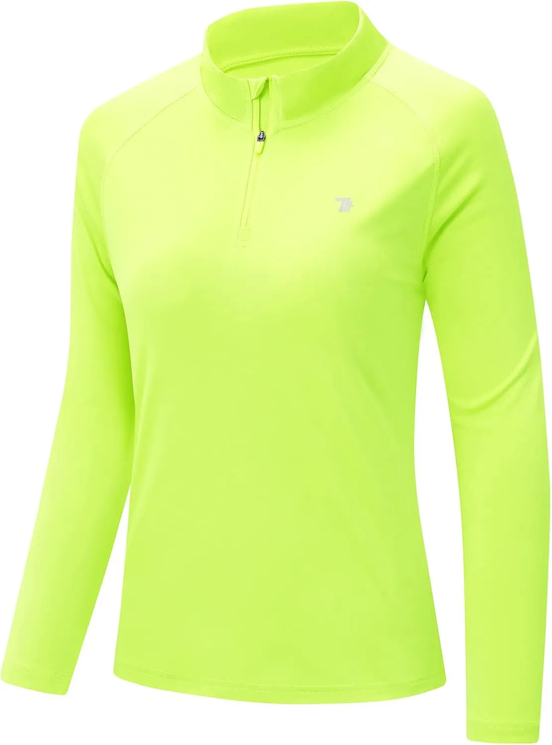 Rdruko Women's Hiking Shirts Quick Dry Long Sleeve UPF 50  Sun Protection Quarter Zip Outdoor Athletic Shirts