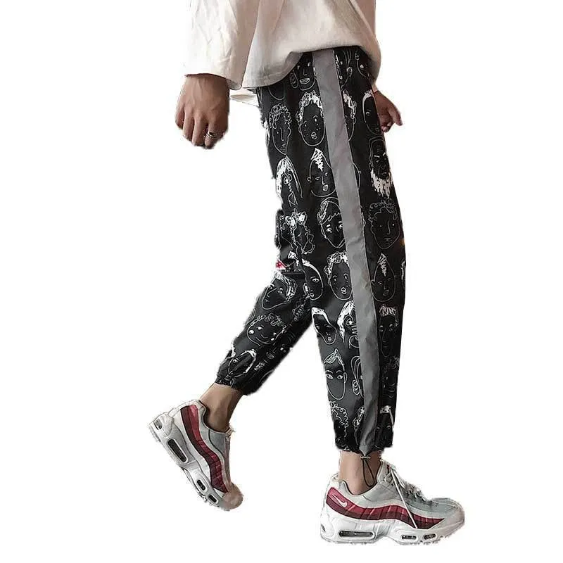 Reflective Harem Gothic Pants