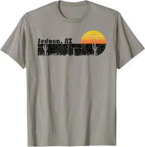 Retro Sedona Arizona Desert Sunset Vintage T-Shirt