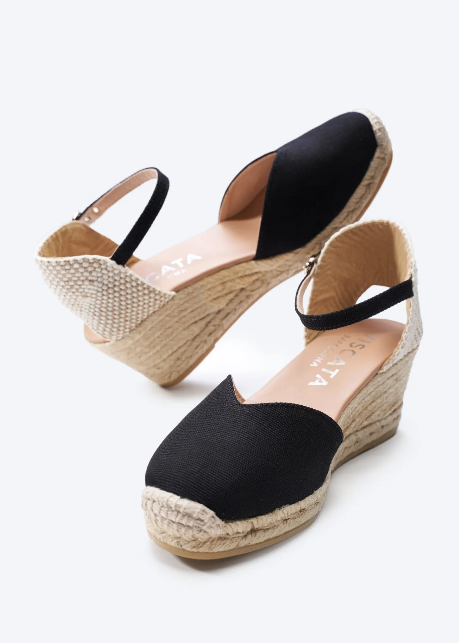 Reus Canvas Espadrille Wedges by Viscata