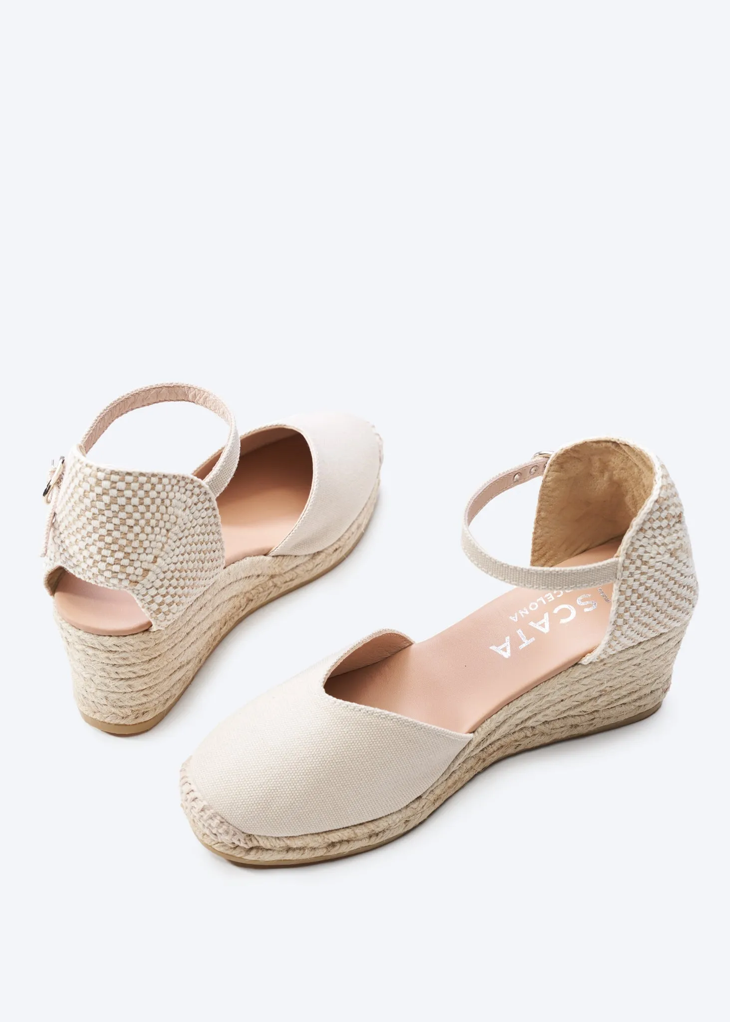 Reus Canvas Espadrille Wedges by Viscata