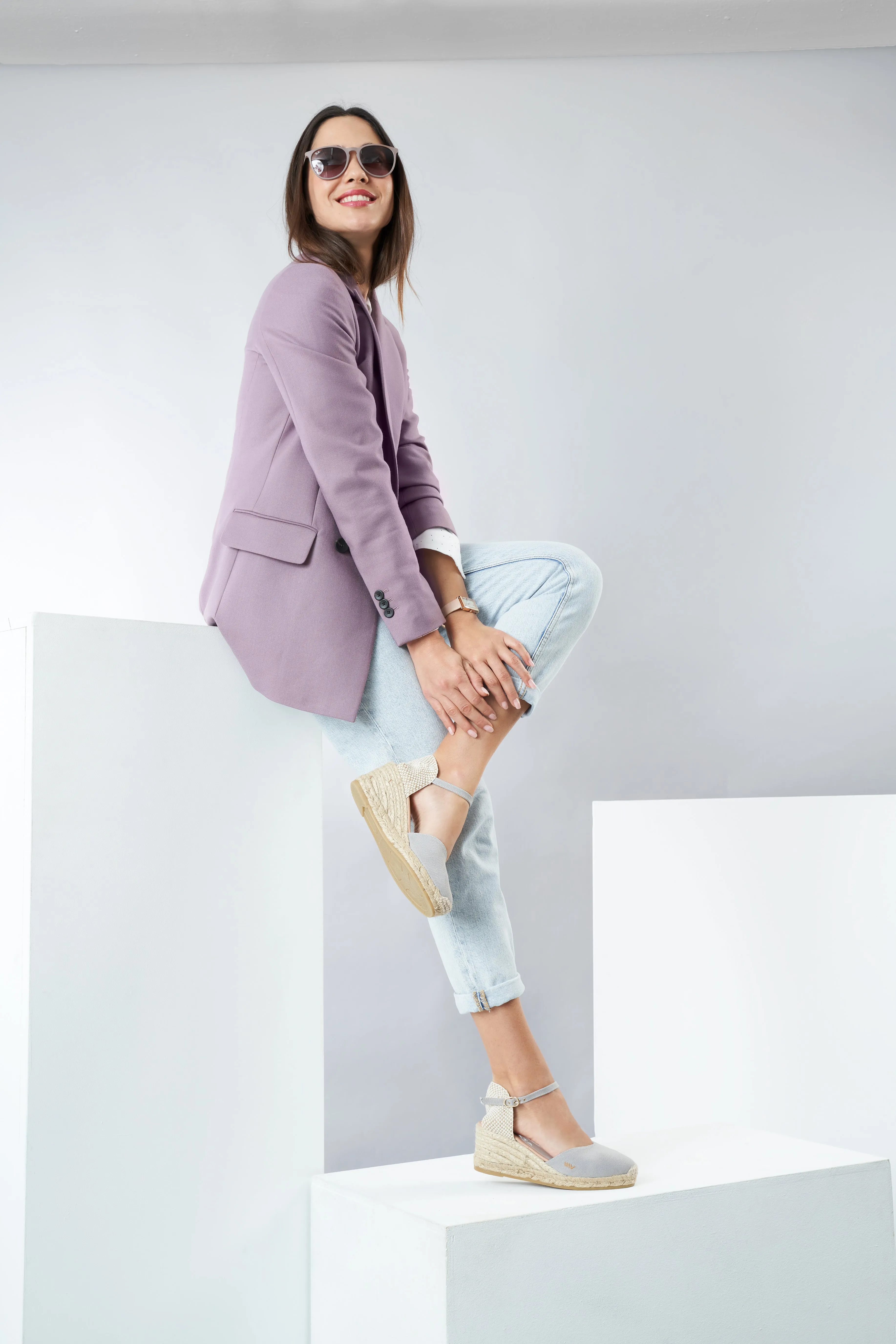 Reus Canvas Espadrille Wedges by Viscata