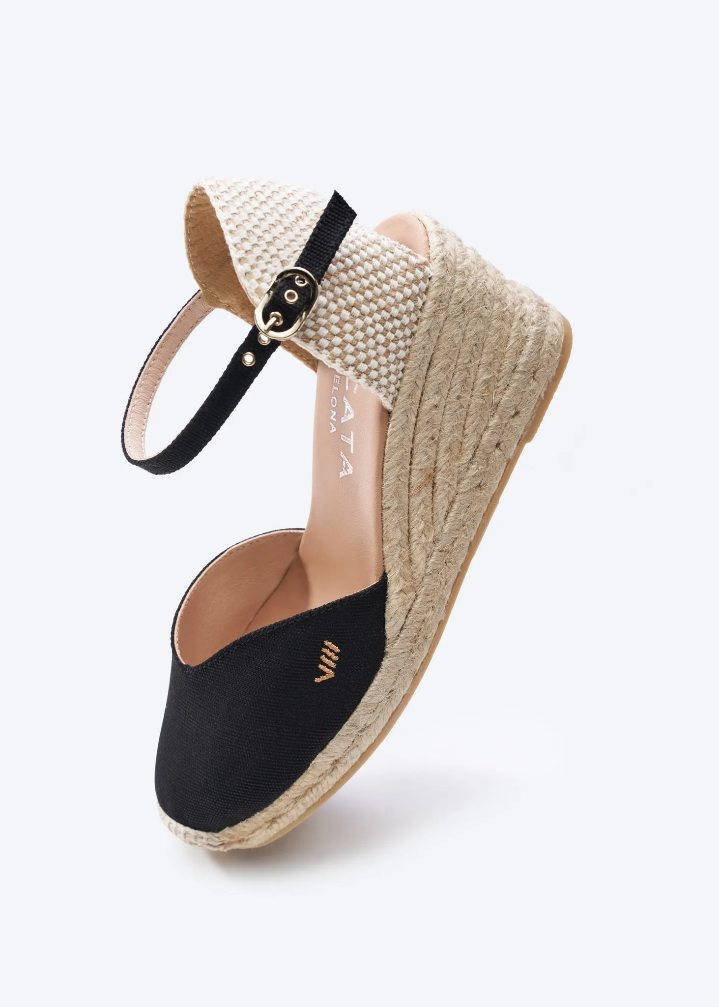 Reus Canvas Espadrille Wedges by Viscata