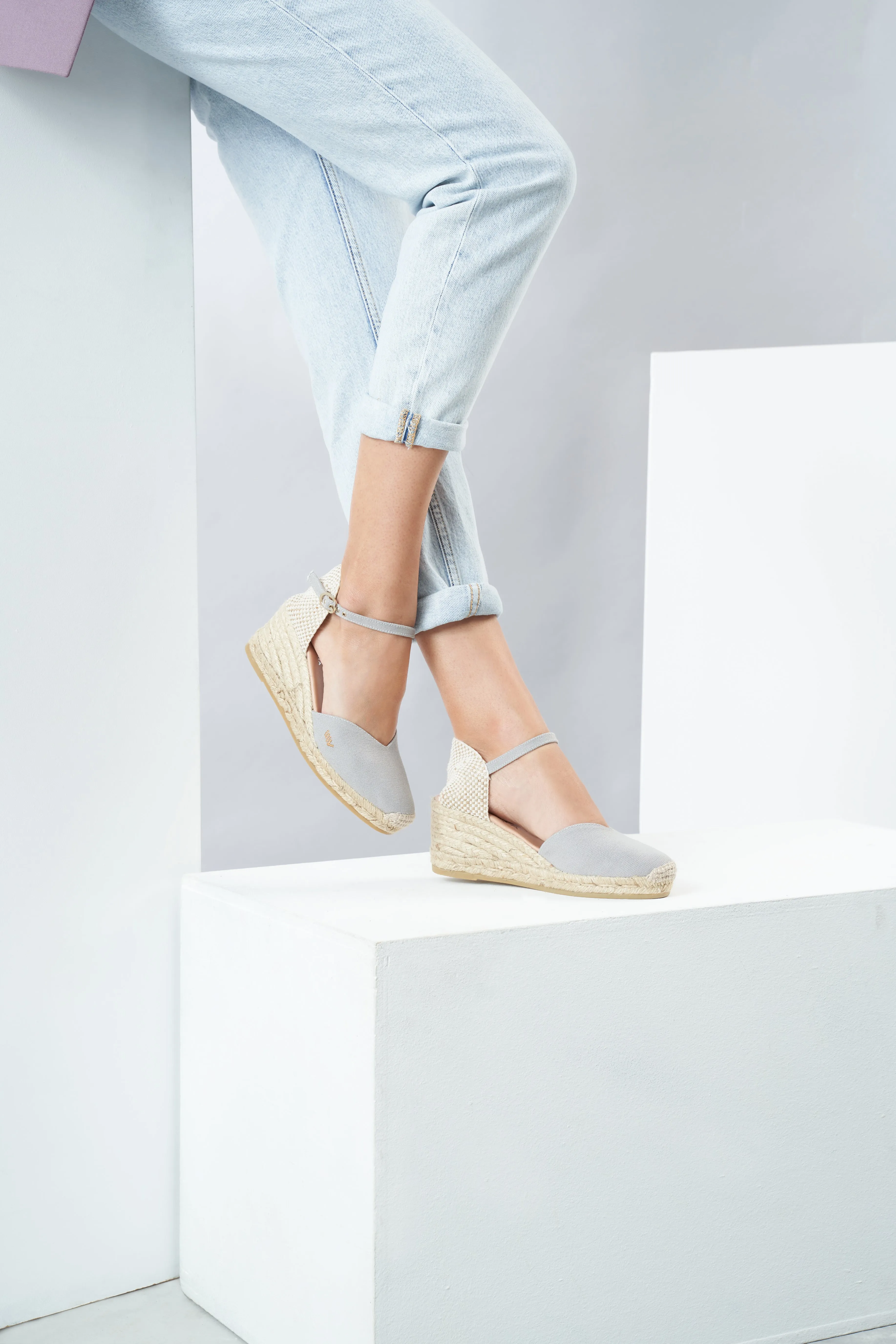Reus Canvas Espadrille Wedges by Viscata