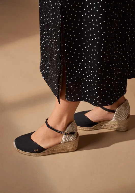 Reus Canvas Espadrille Wedges by Viscata