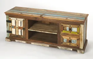 Reverb Painted Rustic 58" TV Stand in Multi-Color  5260290
