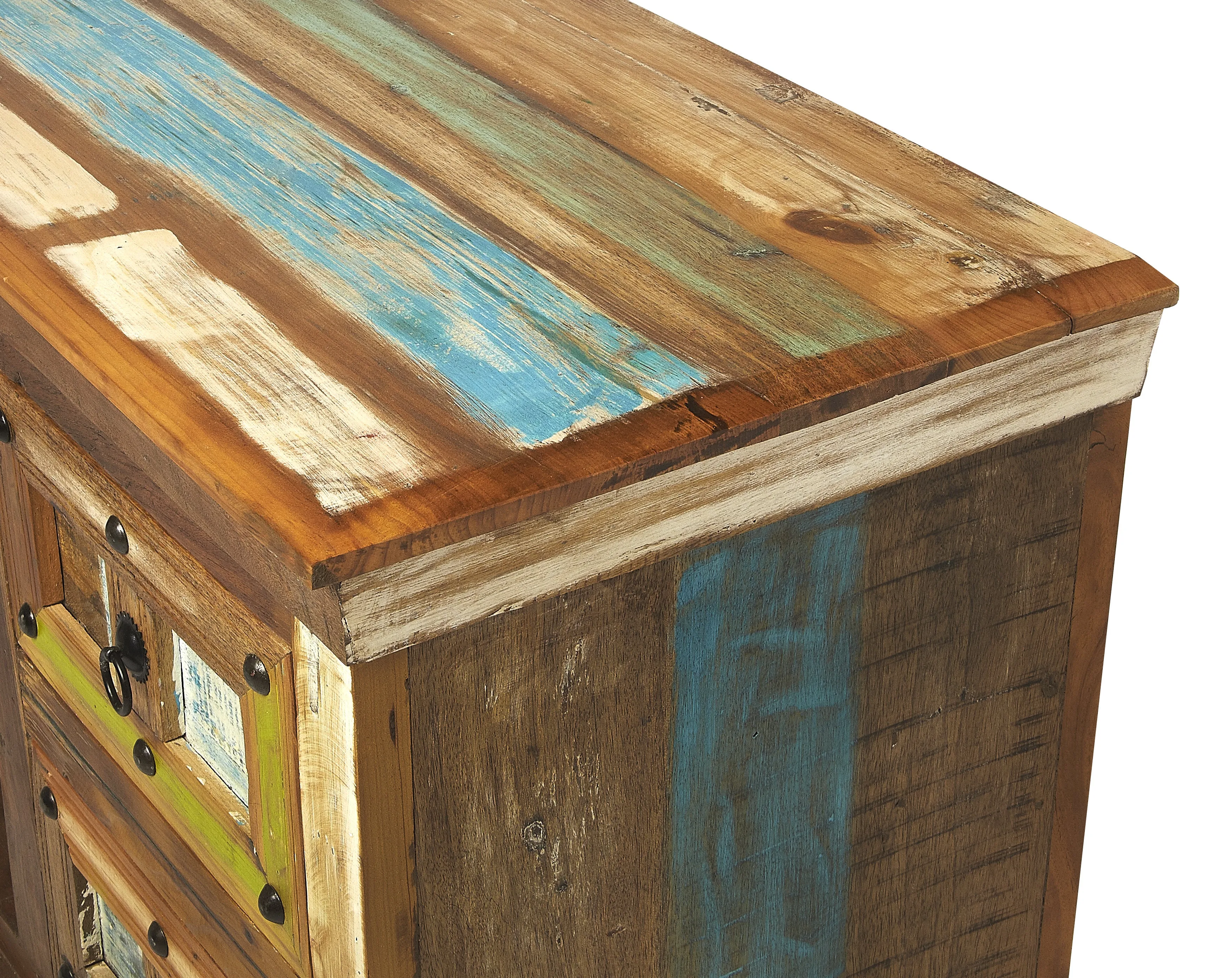 Reverb Painted Rustic 58" TV Stand in Multi-Color  5260290