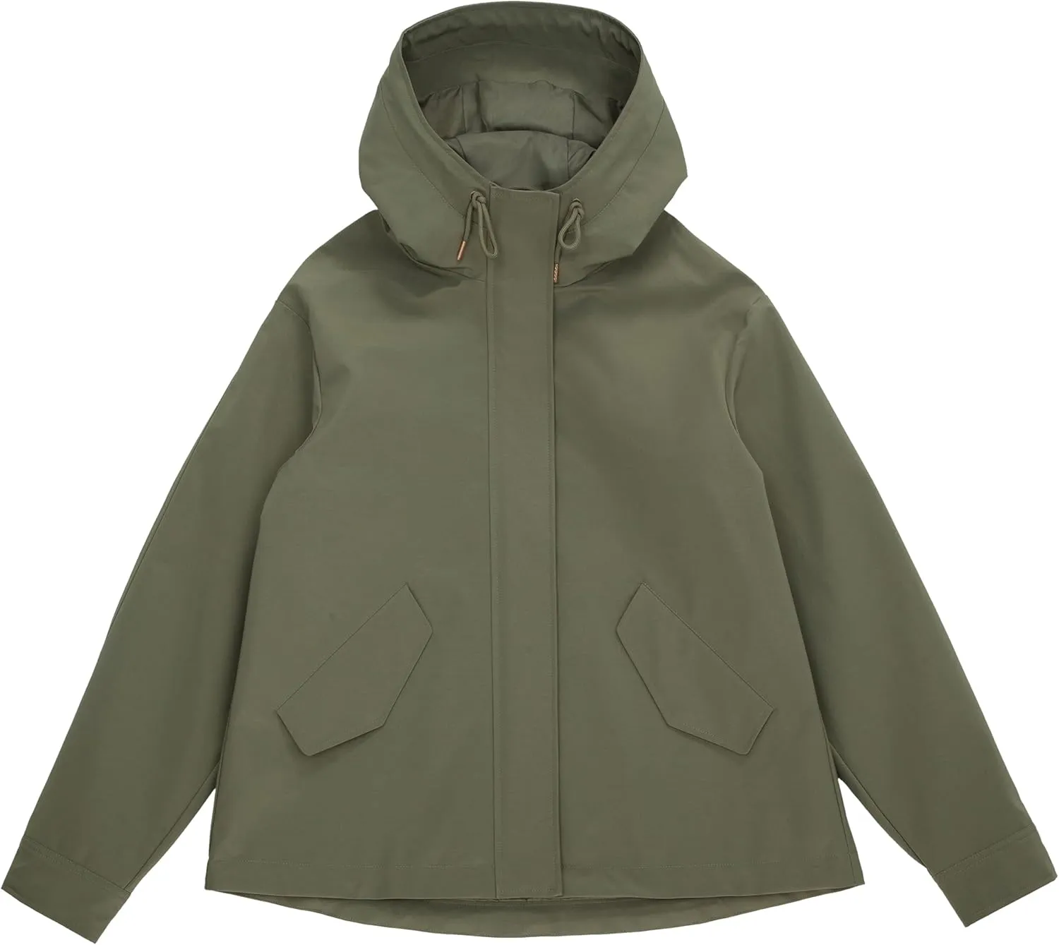 Rokka&Rolla Women's Hooded Rain Jacket Utility Parka