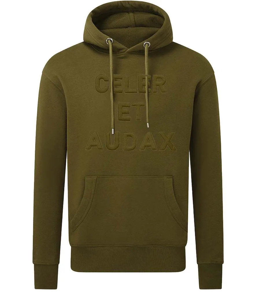 Royal Green Jackets Celer et Audax 3D Puff Embroidered Motto Hoodie