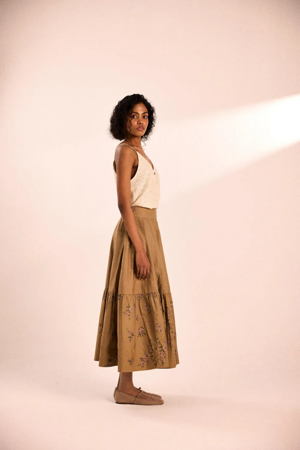 Rust rose skirt