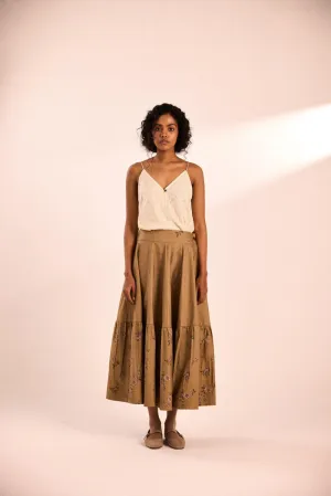 Rust rose skirt