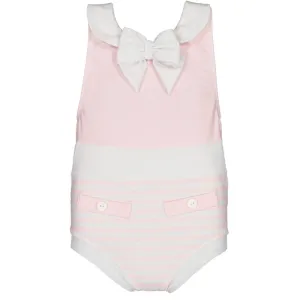 SAL & PIMENTA - Pink Sailor Swimsuit - White