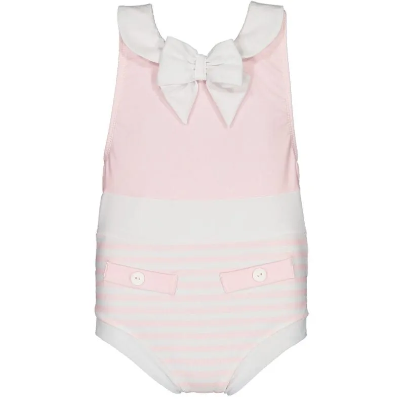 SAL & PIMENTA - Pink Sailor Swimsuit - White