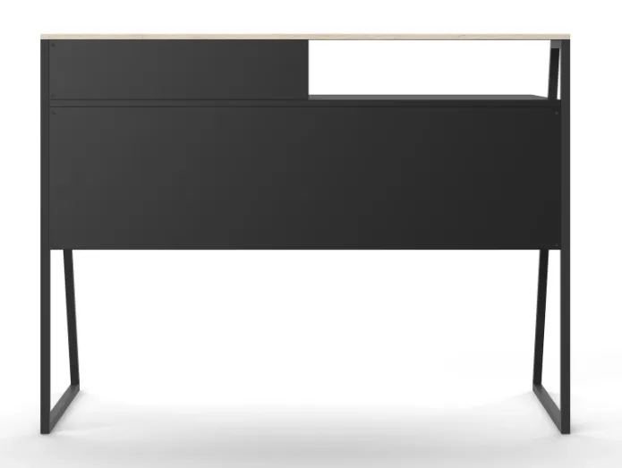 Salcombe Oak & Black Home Office Desk