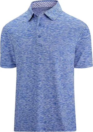 SAMERM Golf Shirts for Men Dry Fit Short Sleeve Mens Golf Shirt Performance Moisture Wicking Polo Shirts for Men