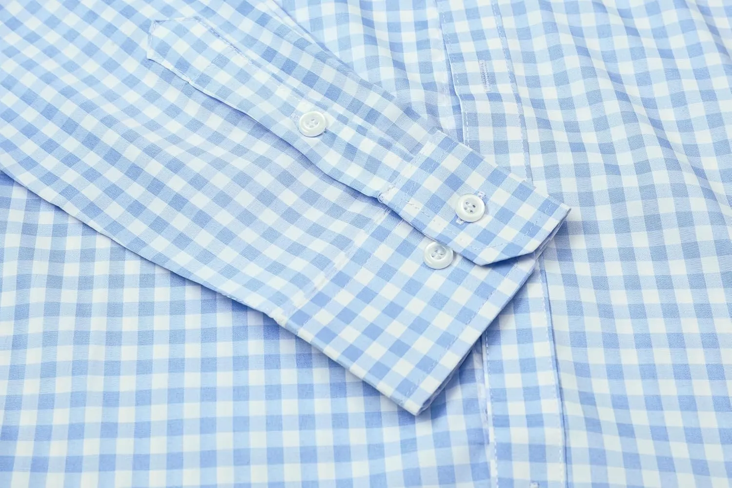 SANGTREE Men Plaid Casual Slim Fit Long Sleeve Button Down Dress Shirts, S - 3XL