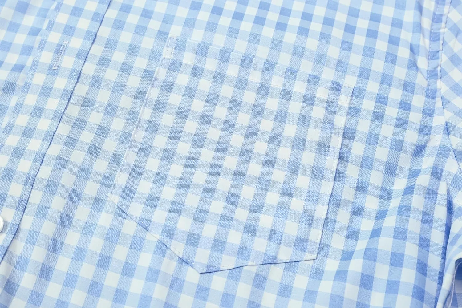 SANGTREE Men Plaid Casual Slim Fit Long Sleeve Button Down Dress Shirts, S - 3XL
