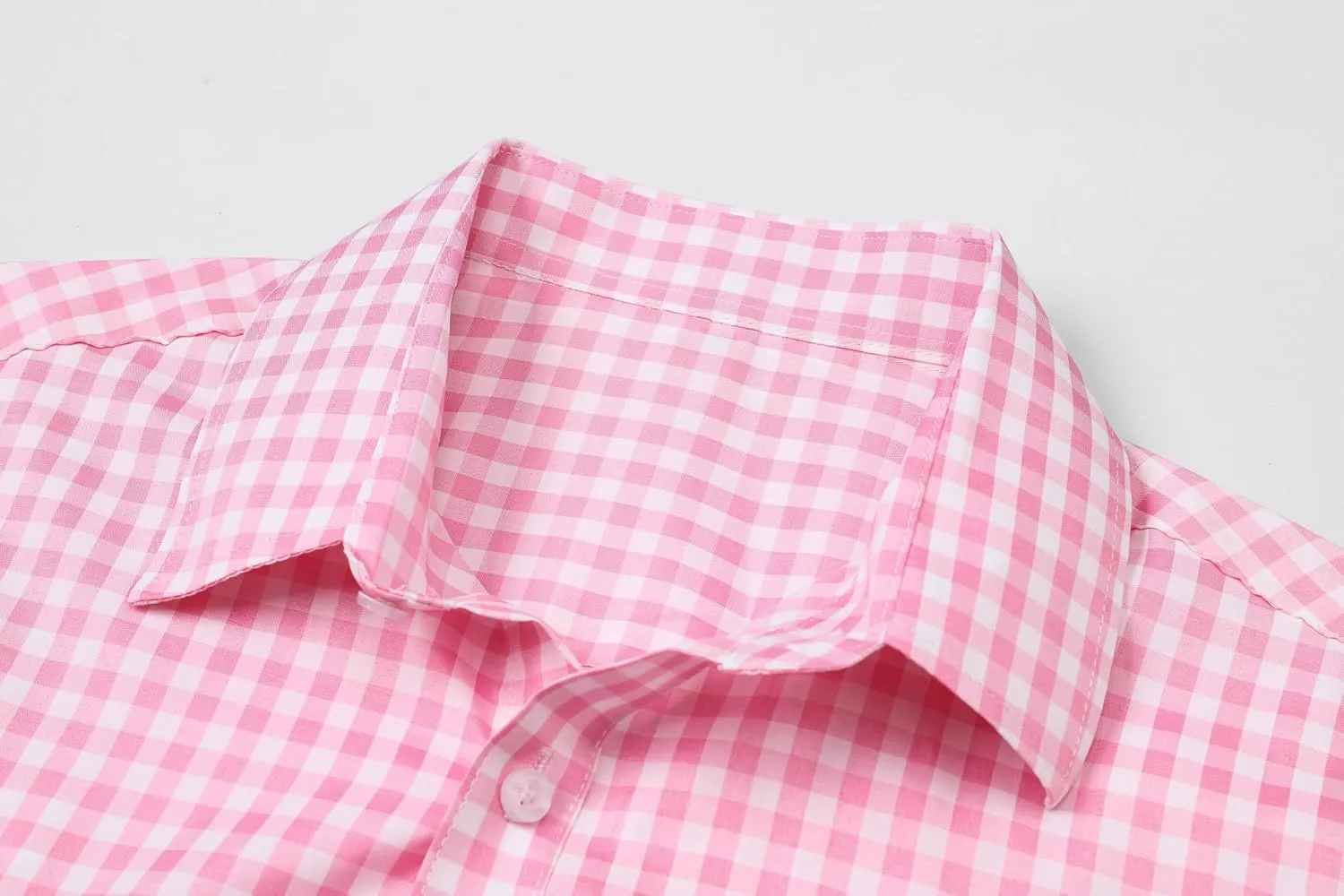 SANGTREE Men Plaid Casual Slim Fit Long Sleeve Button Down Dress Shirts, S - 3XL